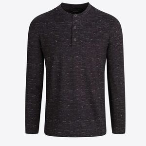 Bugatchi Chambray OoohCotton Performance Henley Size XXL
